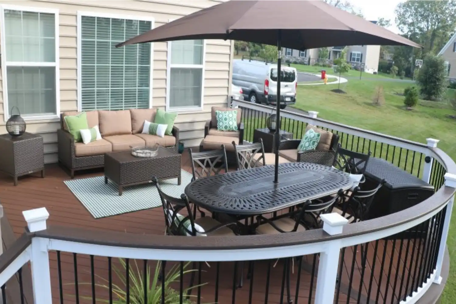 curved decks and railing pittsburgh