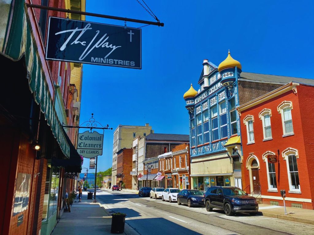 Looking down Main Street, Latrobe, PA